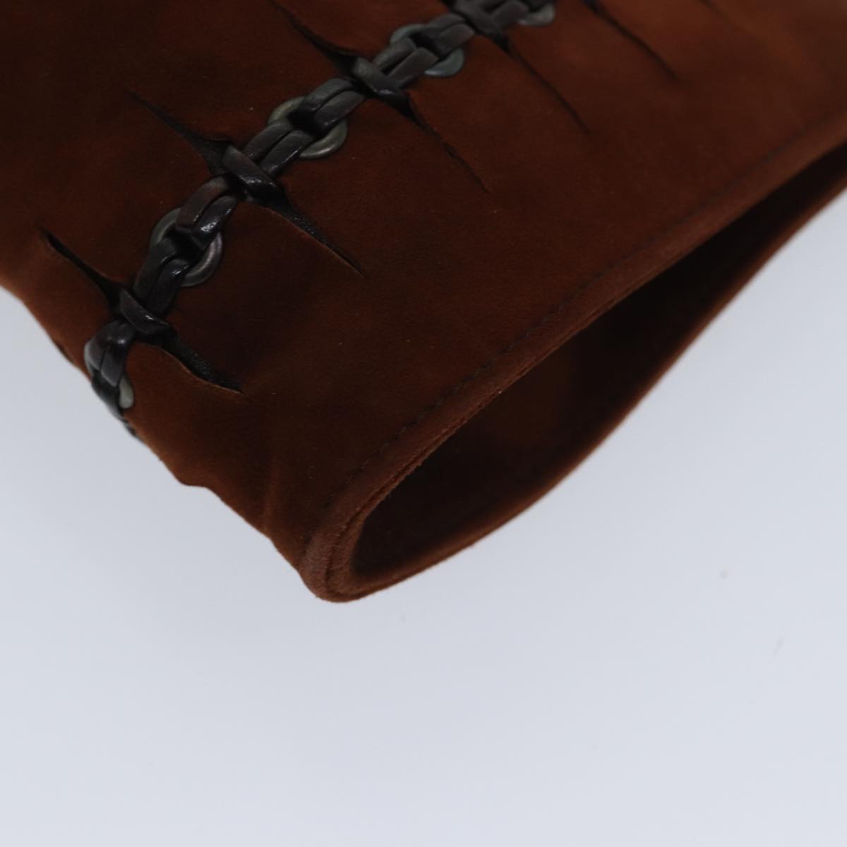 GUCCI Pouch Suede Brown 101684 72036