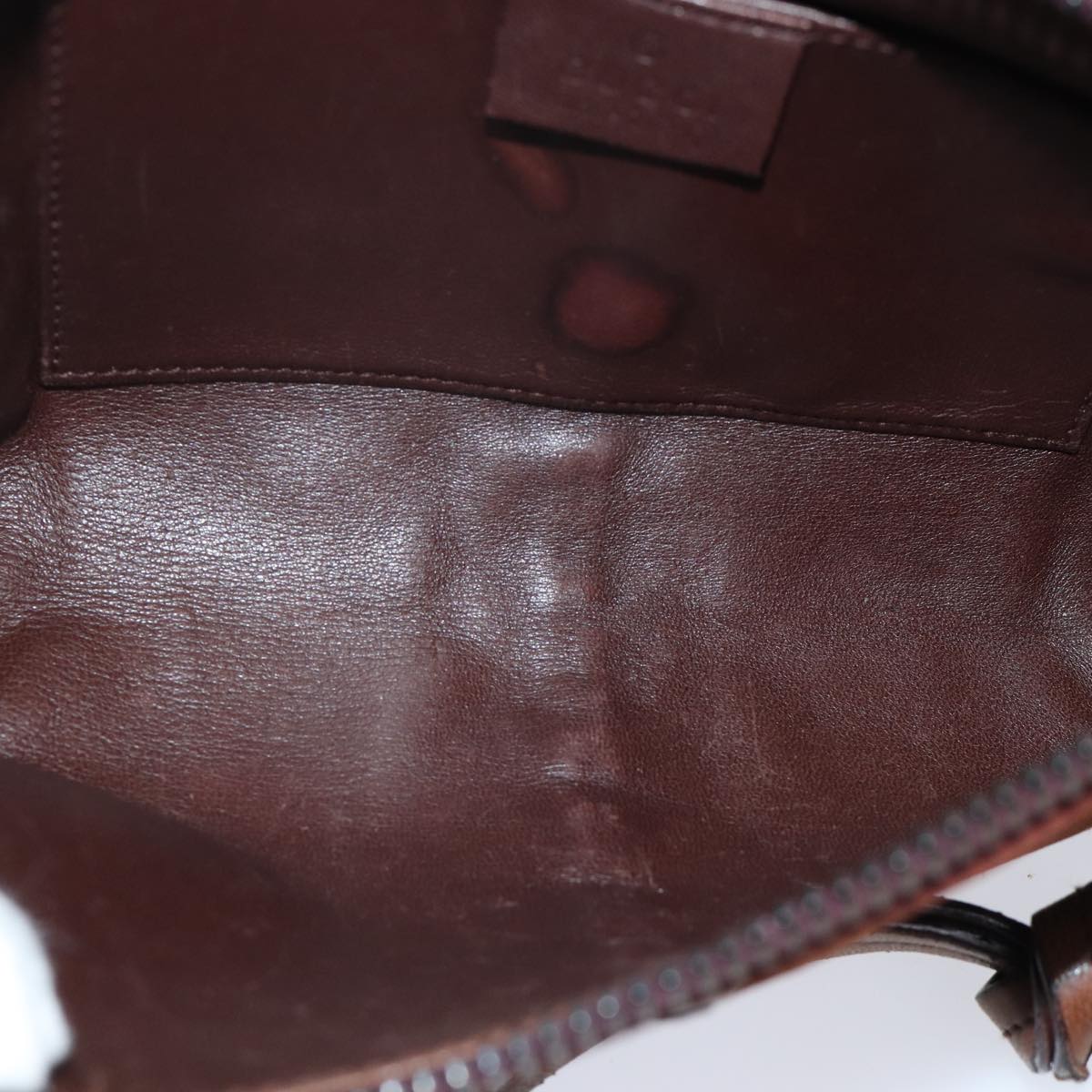 GUCCI Pouch Suede Brown 101684 72036