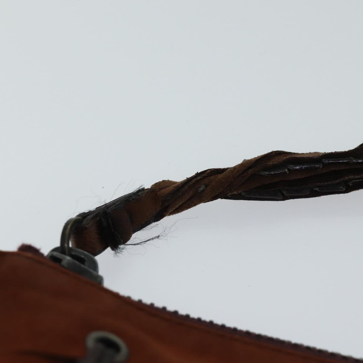 GUCCI Pouch Suede Brown 101684 72036