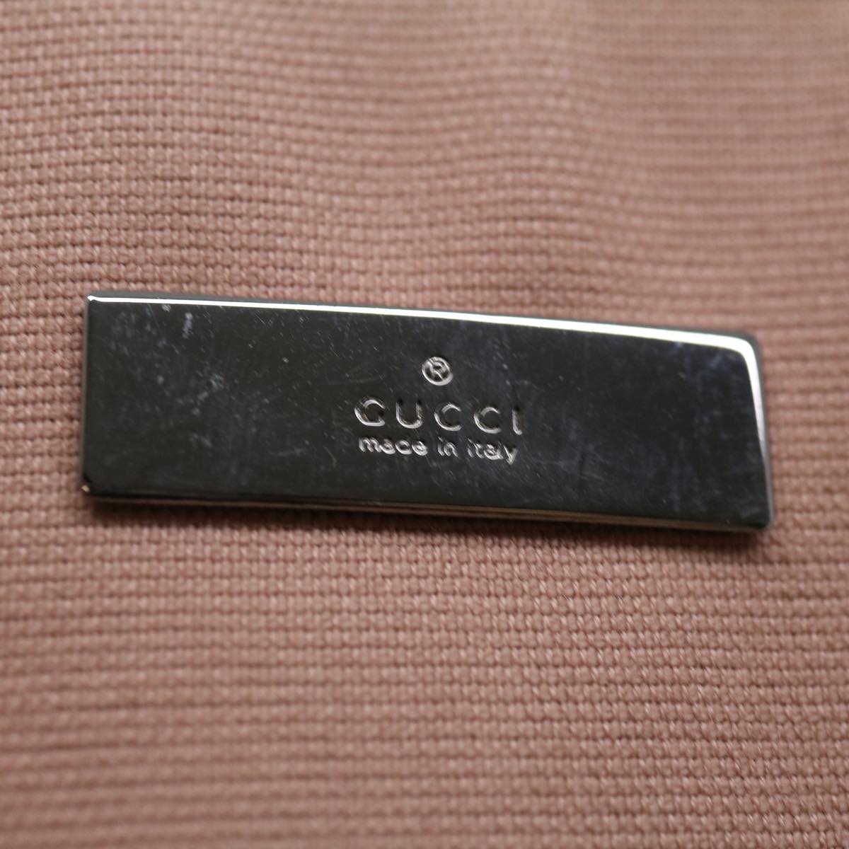 GUCCI Shoulder Bag Canvas Pink 31244 72044