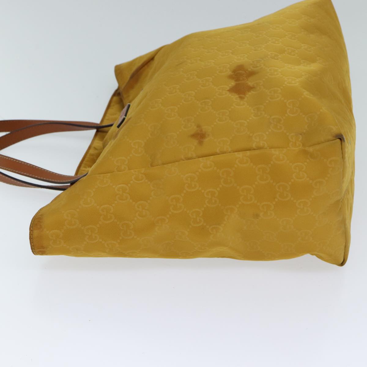 GUCCI GG Canvas Tote Bag Yellow 282439 72047