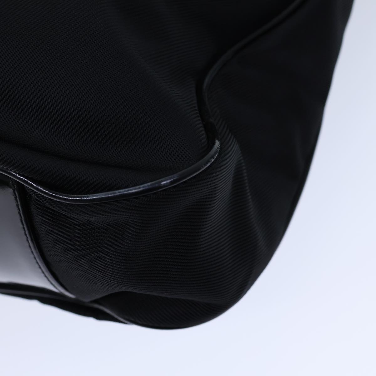 GUCCI Bamboo Hand Bag Nylon 2way Black 001 123 1577 72082