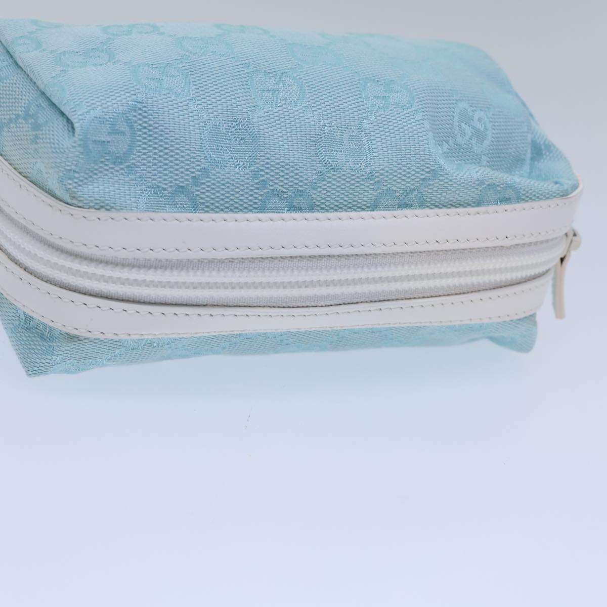 GUCCI GG Canvas Pouch Light Blue 039 1118 72109