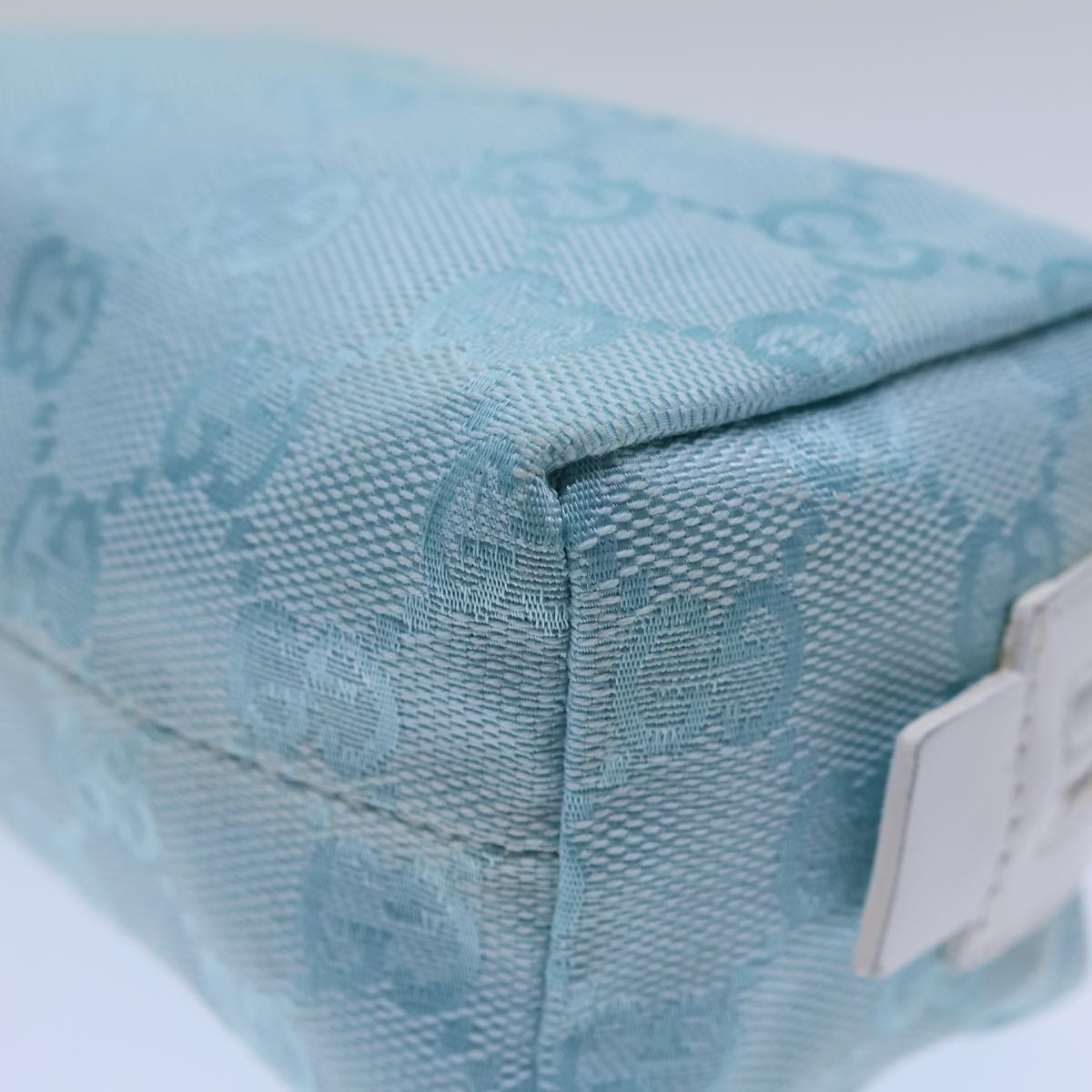 GUCCI GG Canvas Pouch Light Blue 039 1118 72109