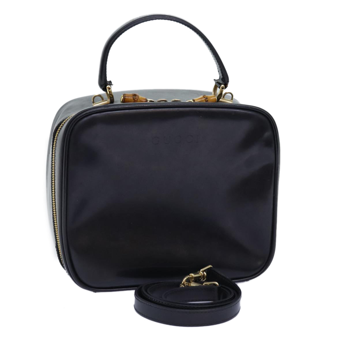 GUCCI Hand Bag Patent leather 2way Black 000 3270 0323 72127