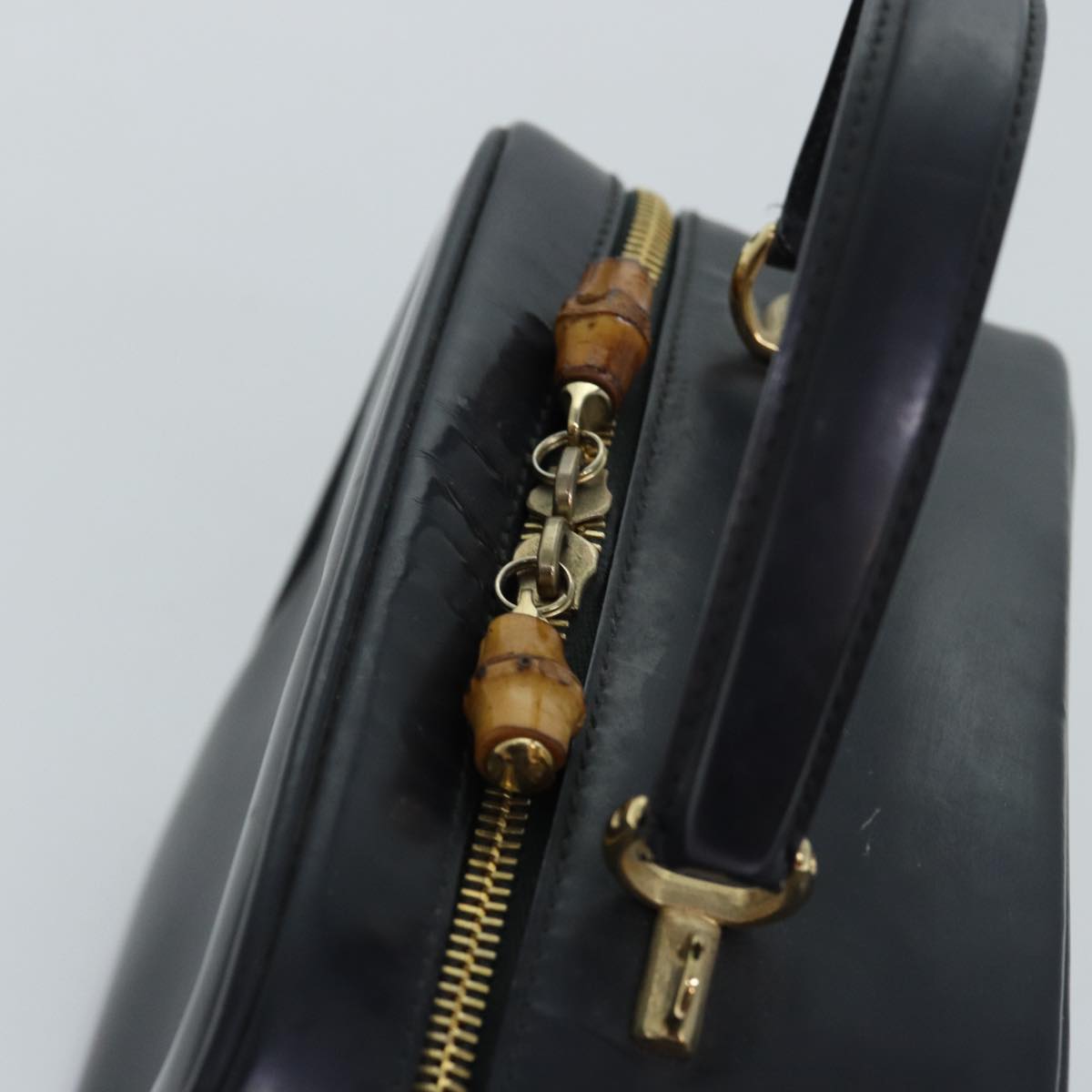 GUCCI Hand Bag Patent leather 2way Black 000 3270 0323 72127
