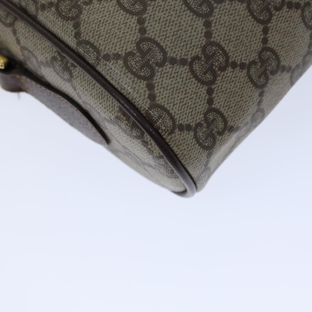 GUCCI GG Canvas Web Sherry Line Shoulder Bag PVC Beige Green Red 72150
