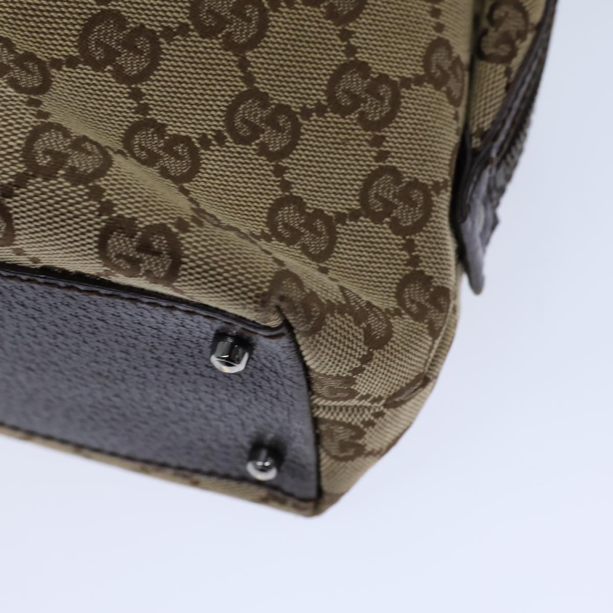 GUCCI GG Canvas Hand Bag Beige 72163