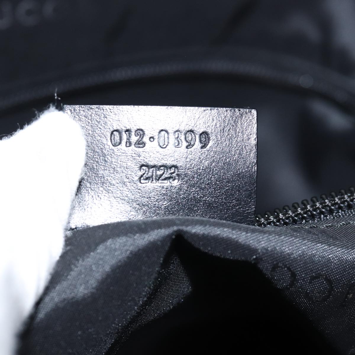 GUCCI Boston Bag Nylon 2way Black 012 0399 2123 72179