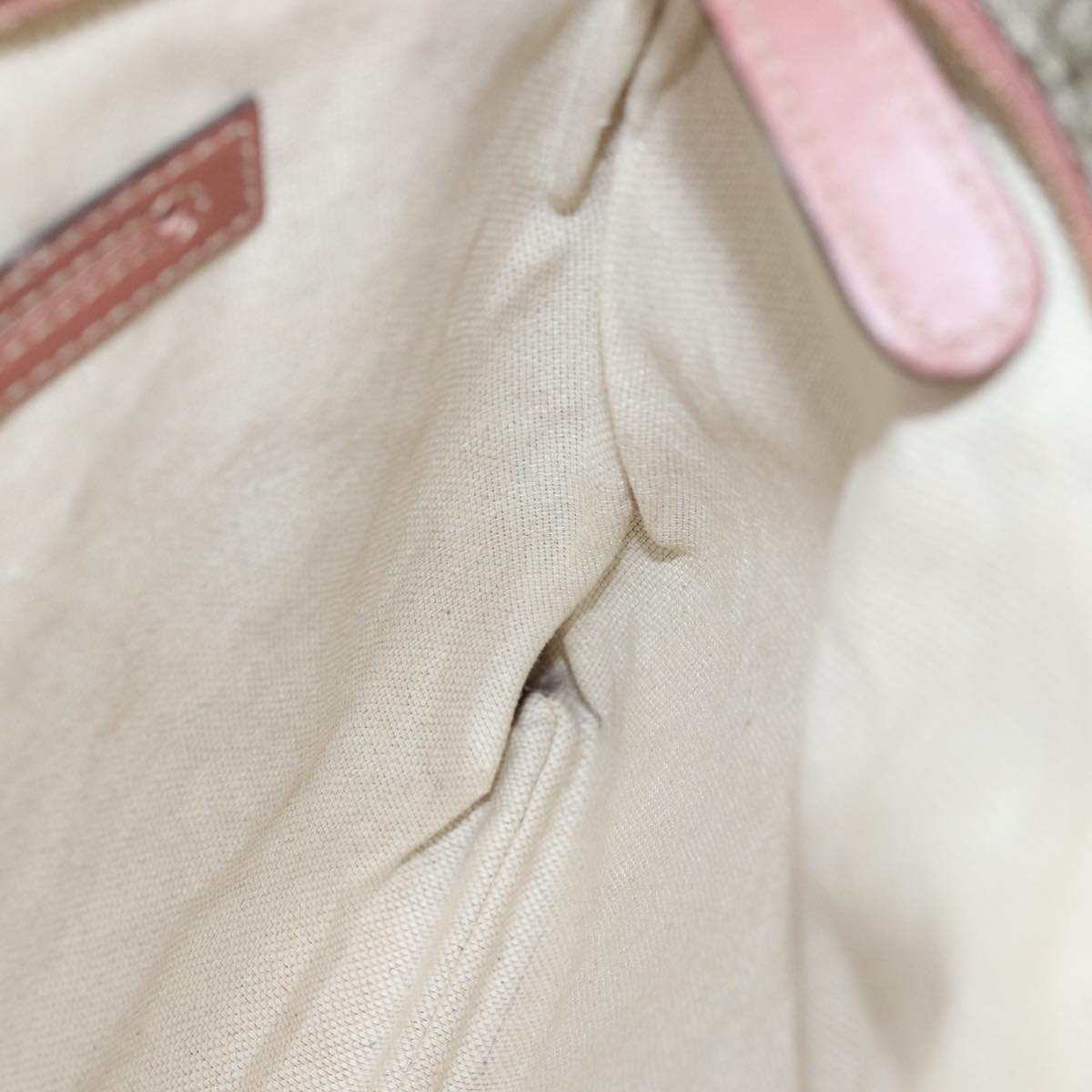 GUCCI GG Supreme Shoulder Bag PVC Beige 295257 72293