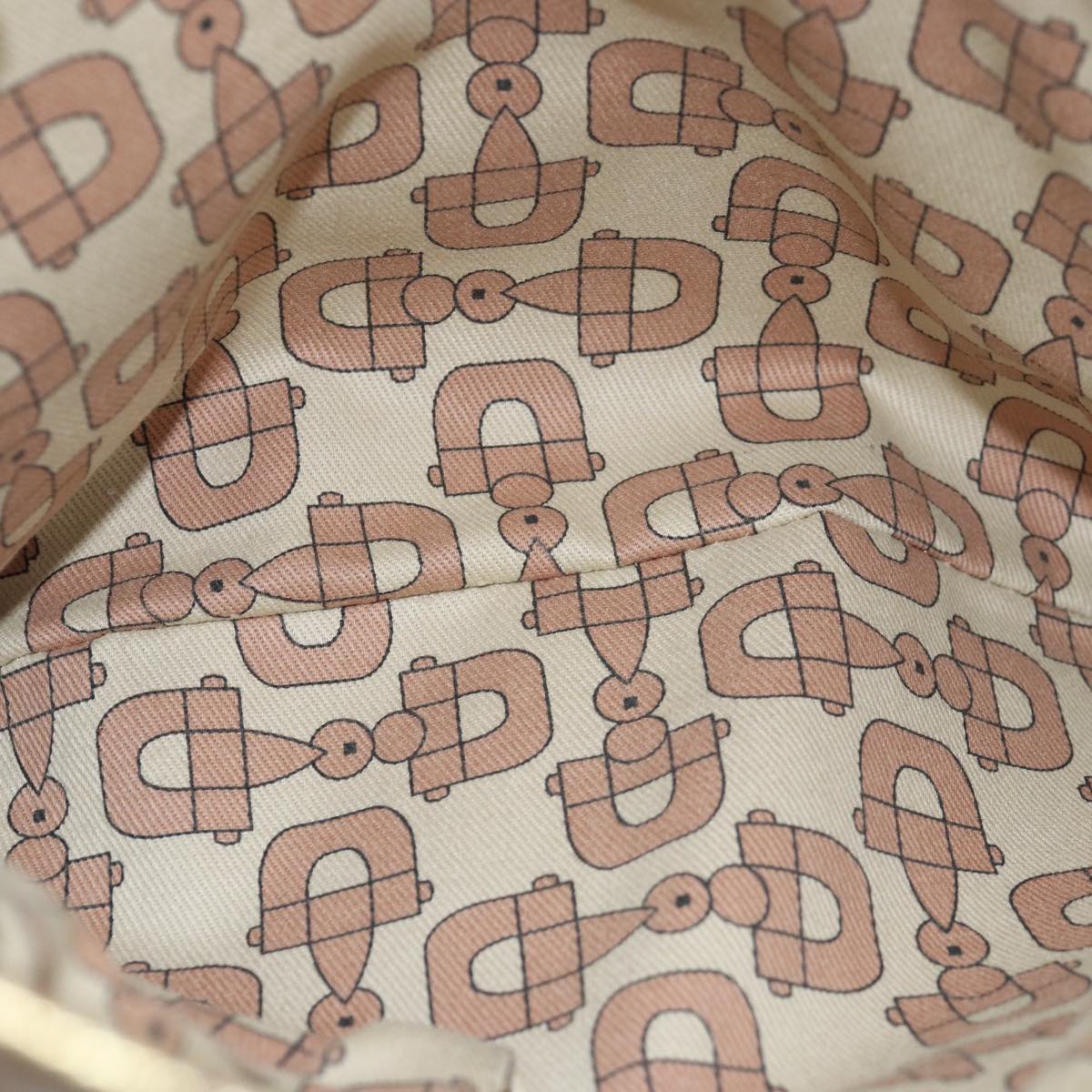 GUCCI GG Canvas Sherry Line Shoulder Bag Gold Beige pink 144388 72295