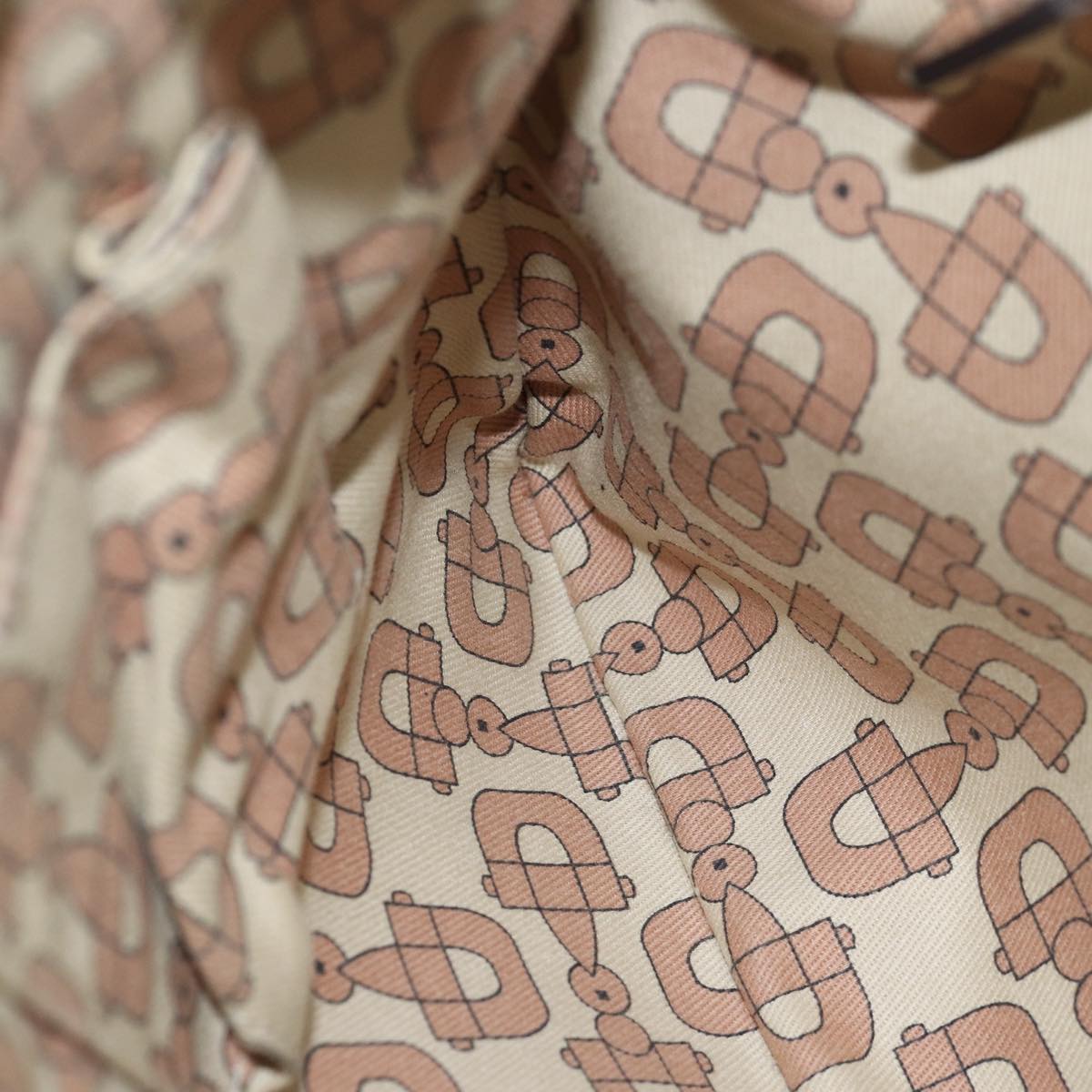 GUCCI GG Canvas Sherry Line Shoulder Bag Gold Beige pink 144388 72295