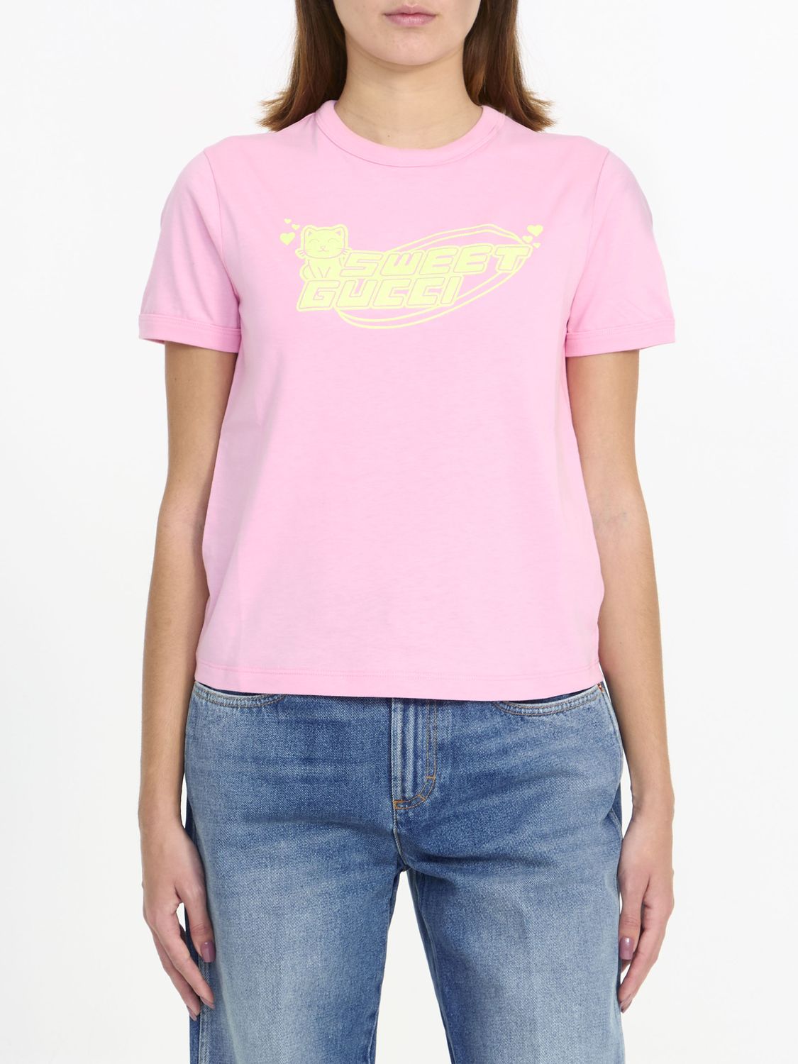 GUCCI Women's Cotton Crew-Neck T-Shirt