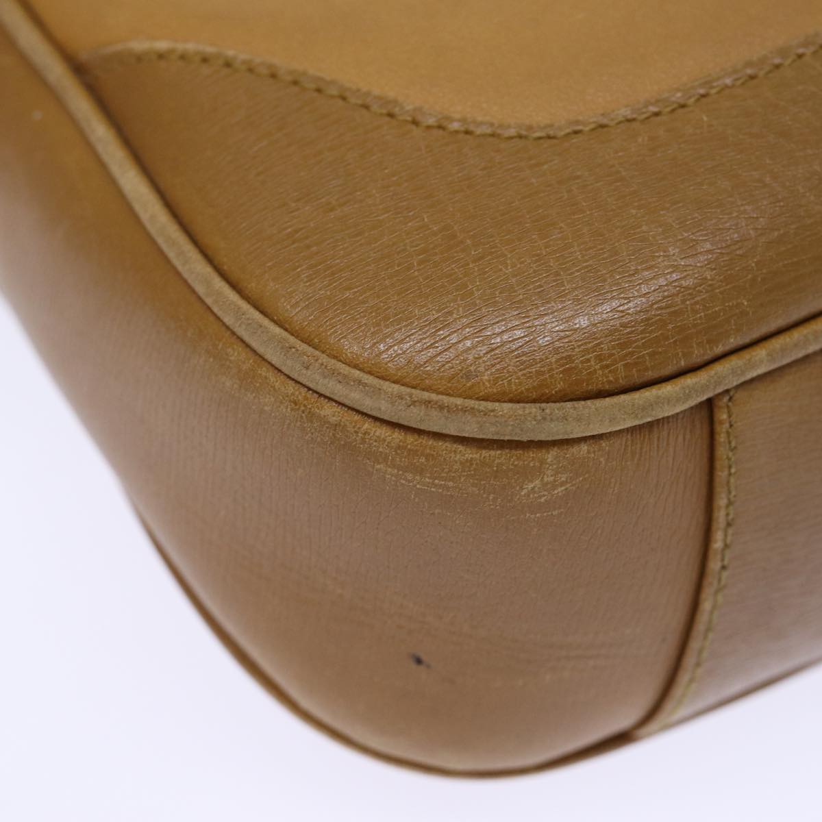 GUCCI Bamboo Shoulder Bag Leather 2way Brown 72419