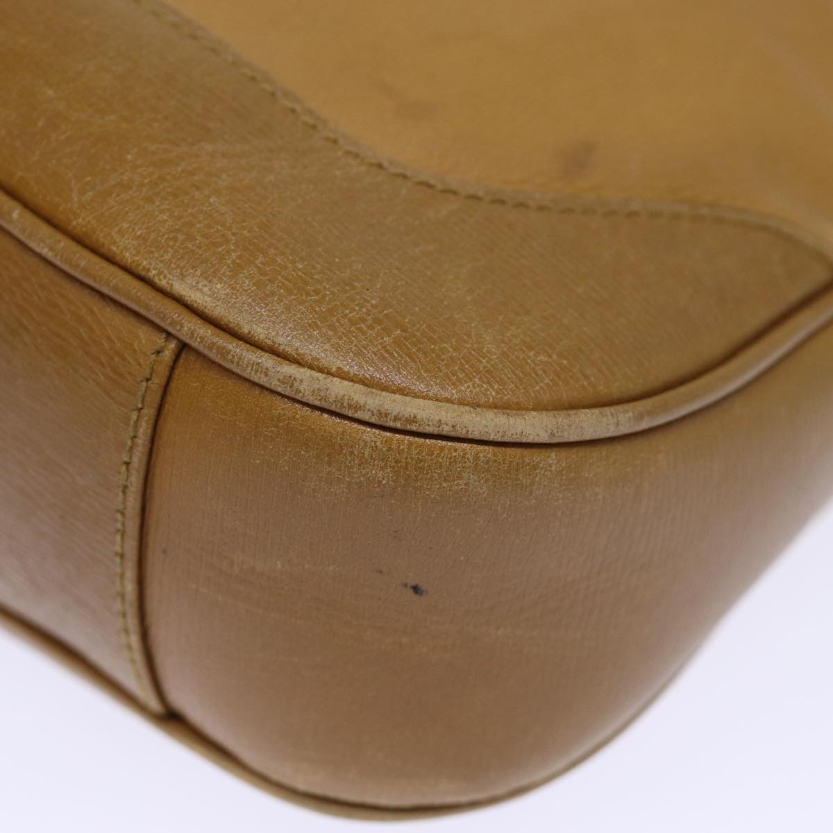 GUCCI Bamboo Shoulder Bag Leather 2way Brown 72419