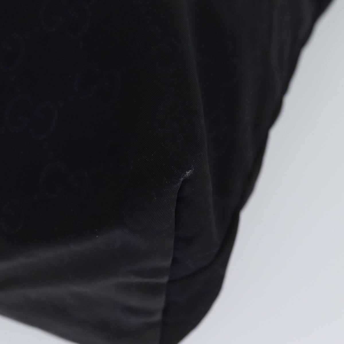 GUCCI GG Canvas Tote Bag Nylon Navy 72423