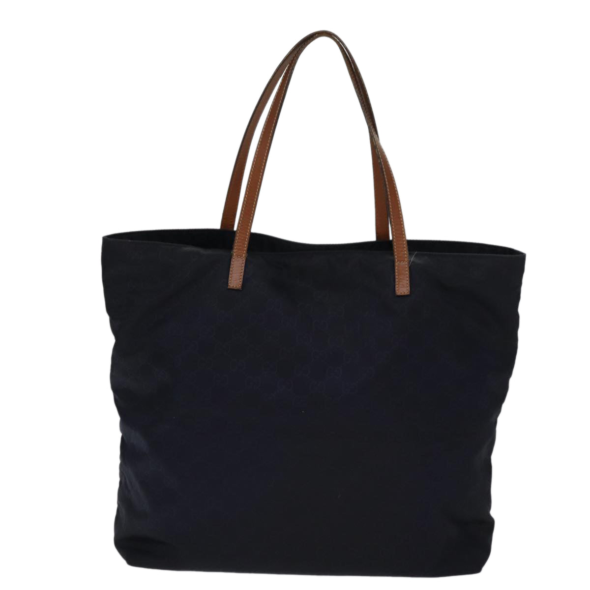 GUCCI GG Canvas Tote Bag Nylon Navy 72423