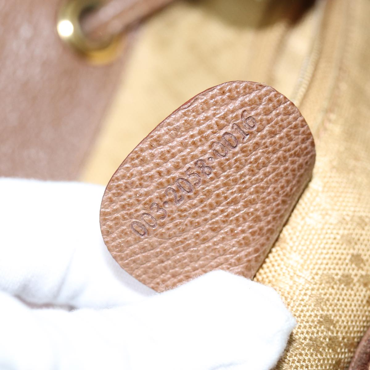GUCCI Bamboo Backpack Suede Brown 003 2058 0016 72436