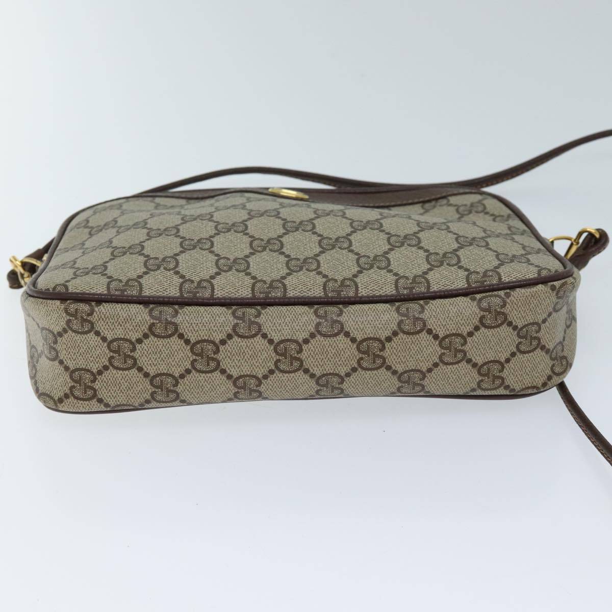 GUCCI GG Supreme Shoulder Bag PVC Beige 97 02 068 72481