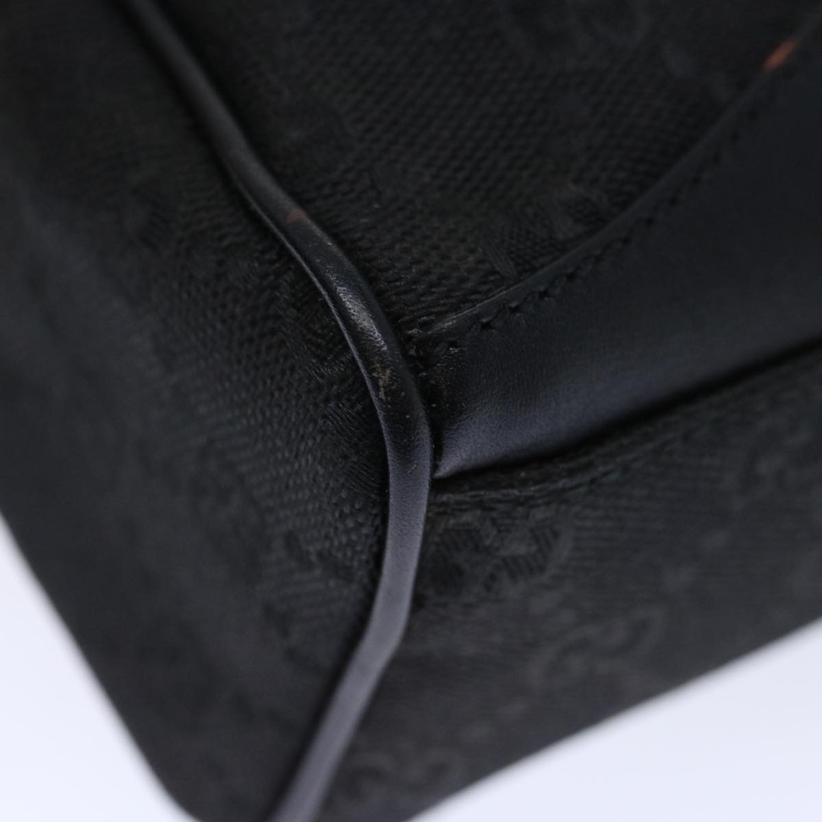 GUCCI GG Canvas Mini Hand Bag Black 72488
