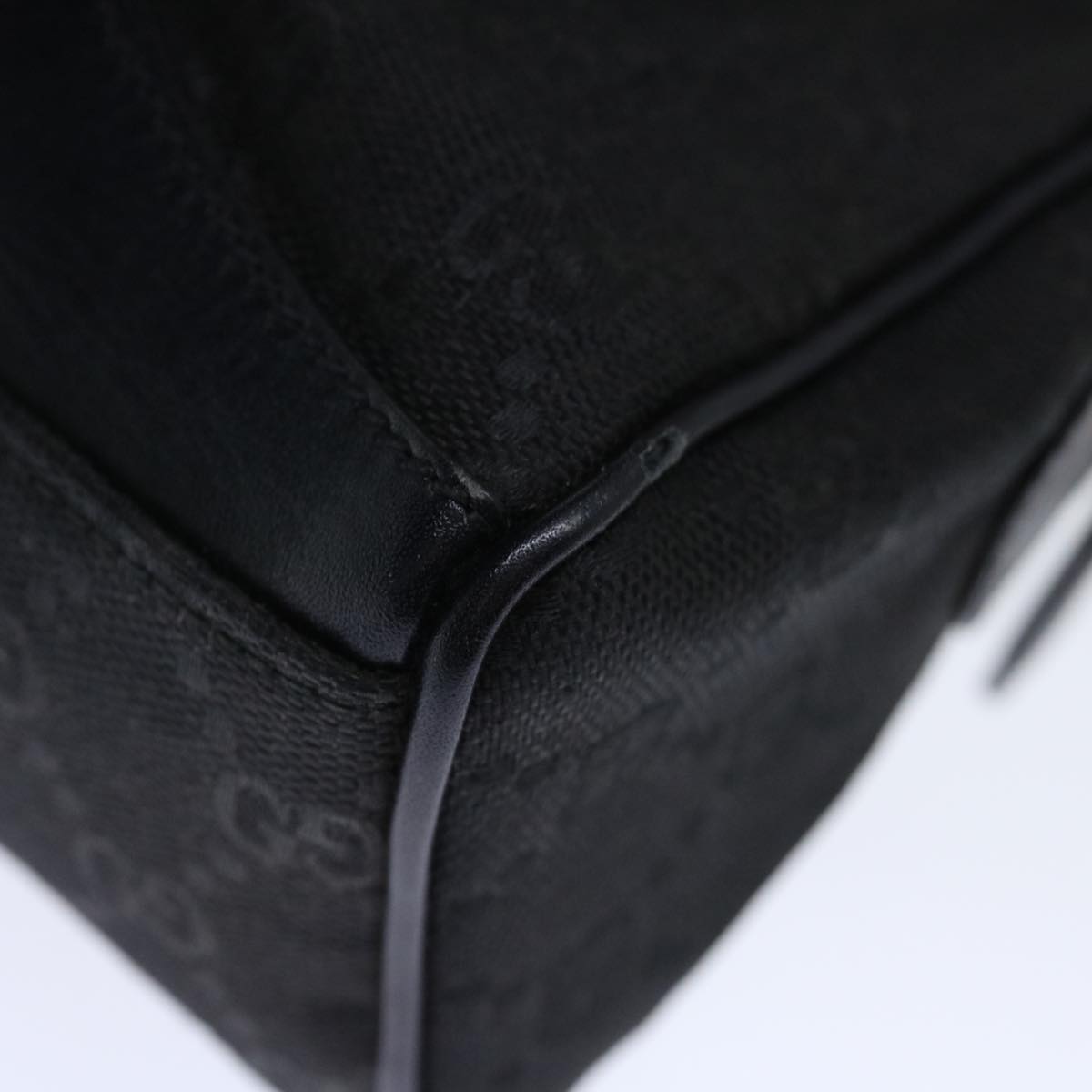 GUCCI GG Canvas Mini Hand Bag Black 72488