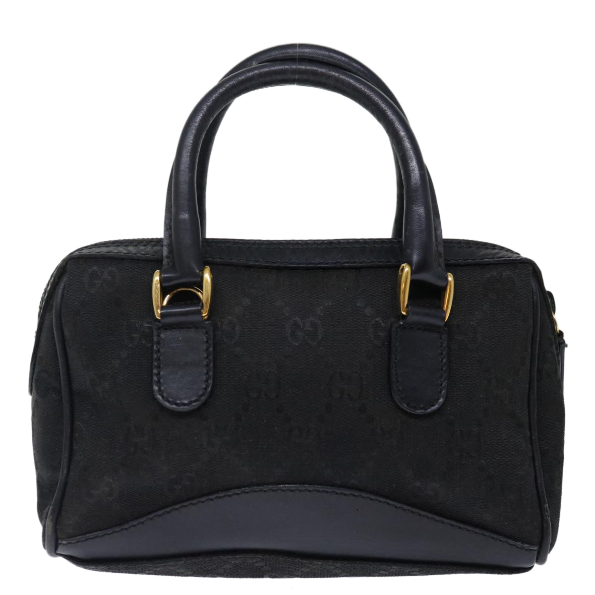 GUCCI GG Canvas Mini Hand Bag Black 72488