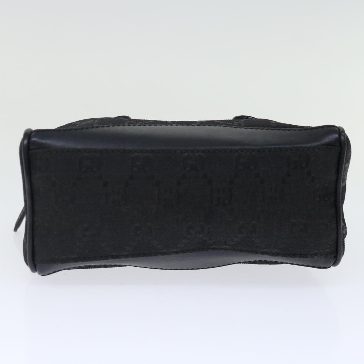 GUCCI GG Canvas Mini Hand Bag Black 72488