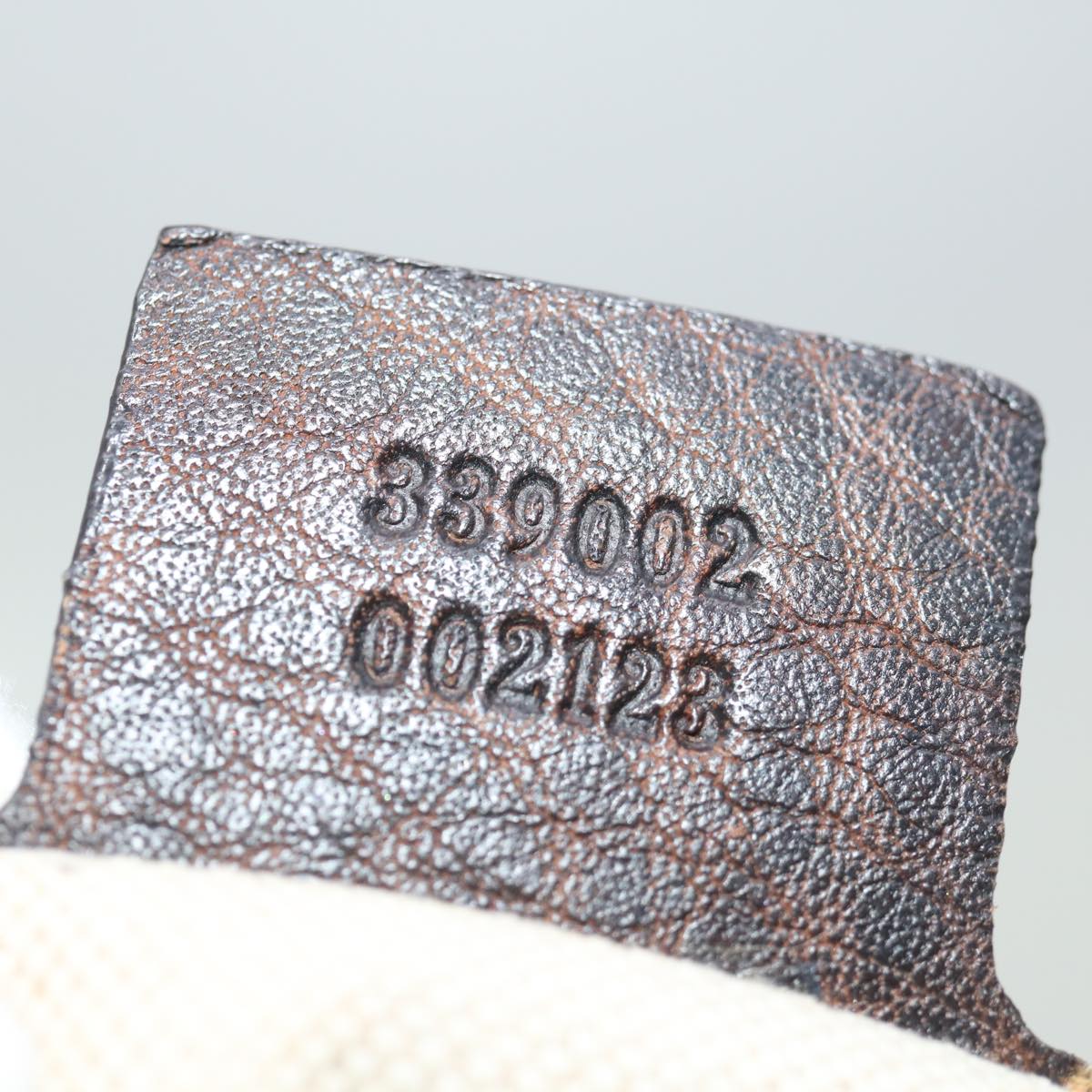 GUCCI GG Canvas Bamboo Hand Bag Beige 339002 72514