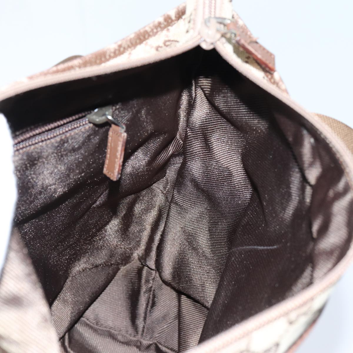 GUCCI GG Canvas Tote Bag Beige Brown 72517