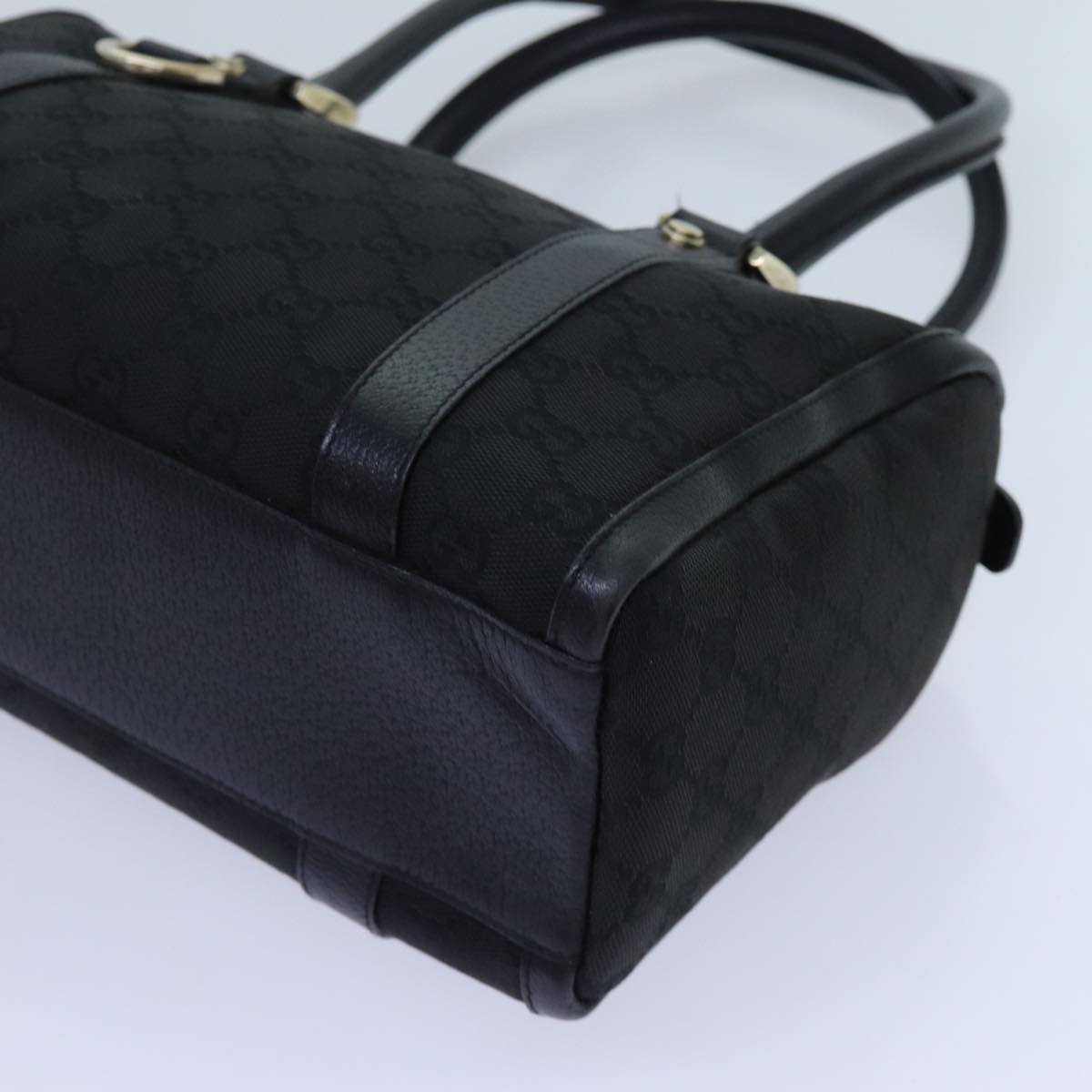 GUCCI GG Canvas Shoulder Bag Black 72519