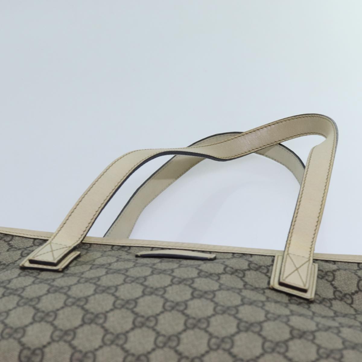 GUCCI GG Canvas Tote Bag Coated Canvas Beige 72524