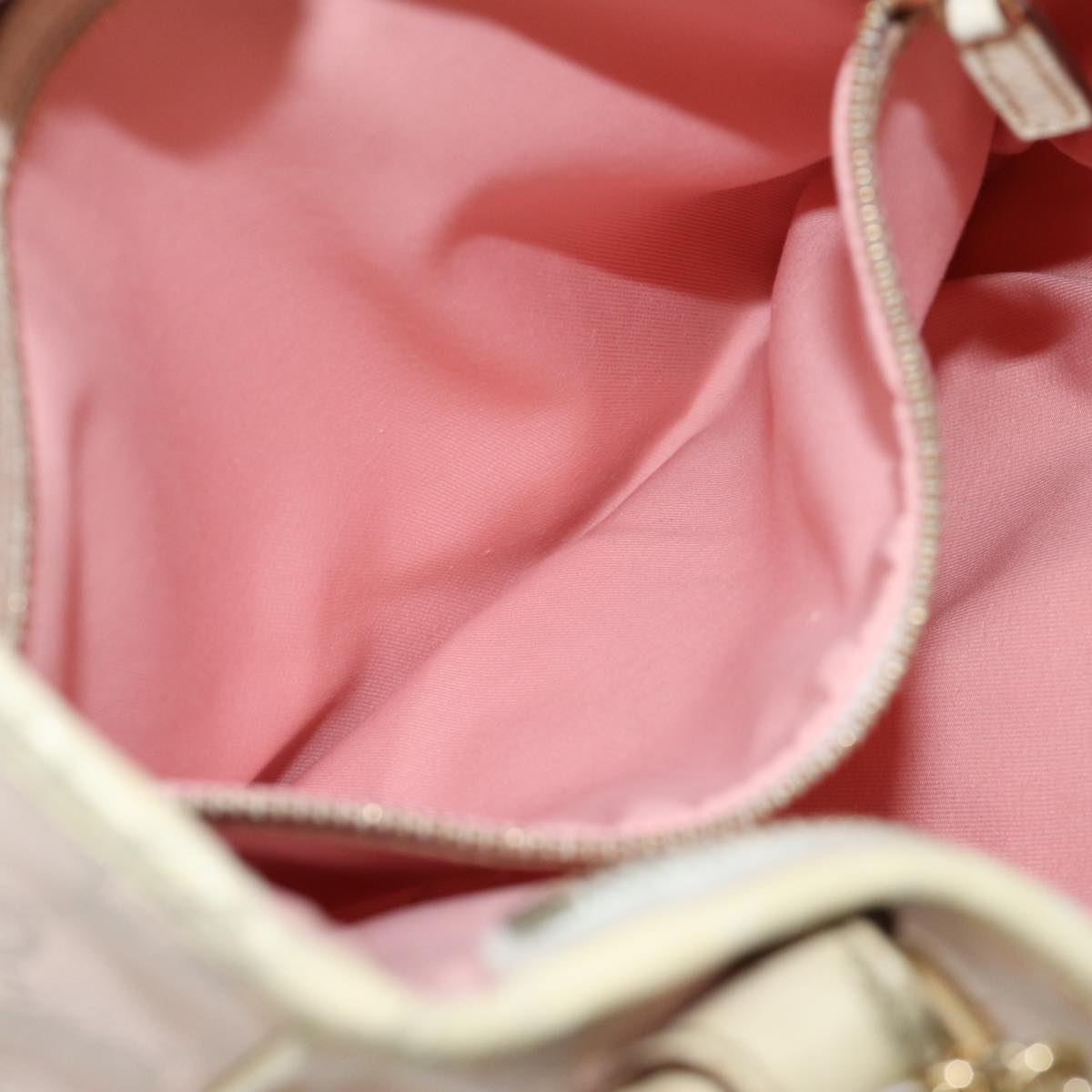 GUCCI GG Canvas Sherry Line Shoulder Bag Pink Khaki 144388 72593
