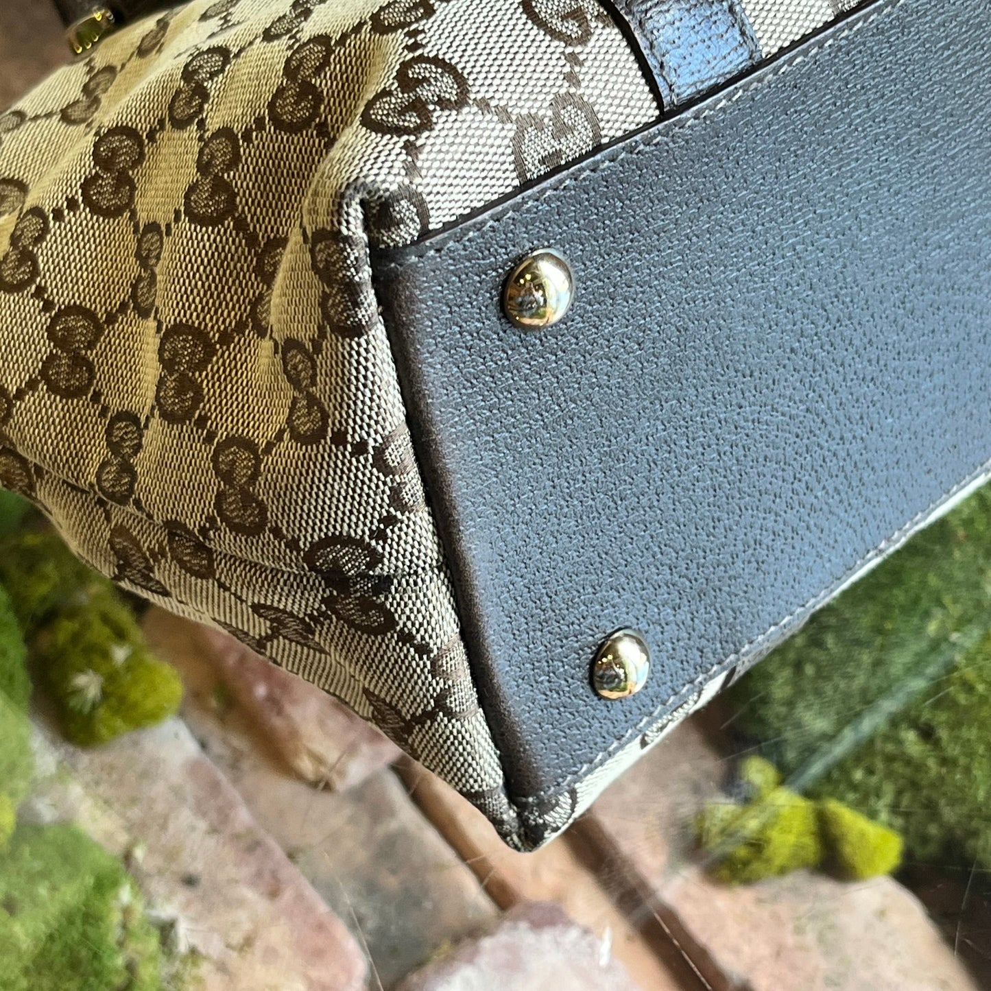 GUCCI Abbey Medium GG Monogram Canvas Tote Bag
