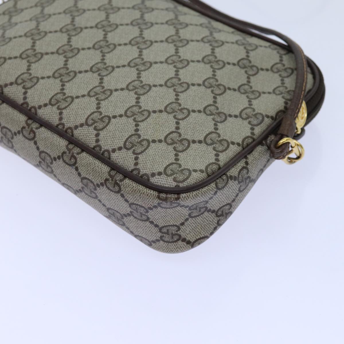GUCCI GG Supreme Shoulder Bag PVC Beige 97 02 068 72620