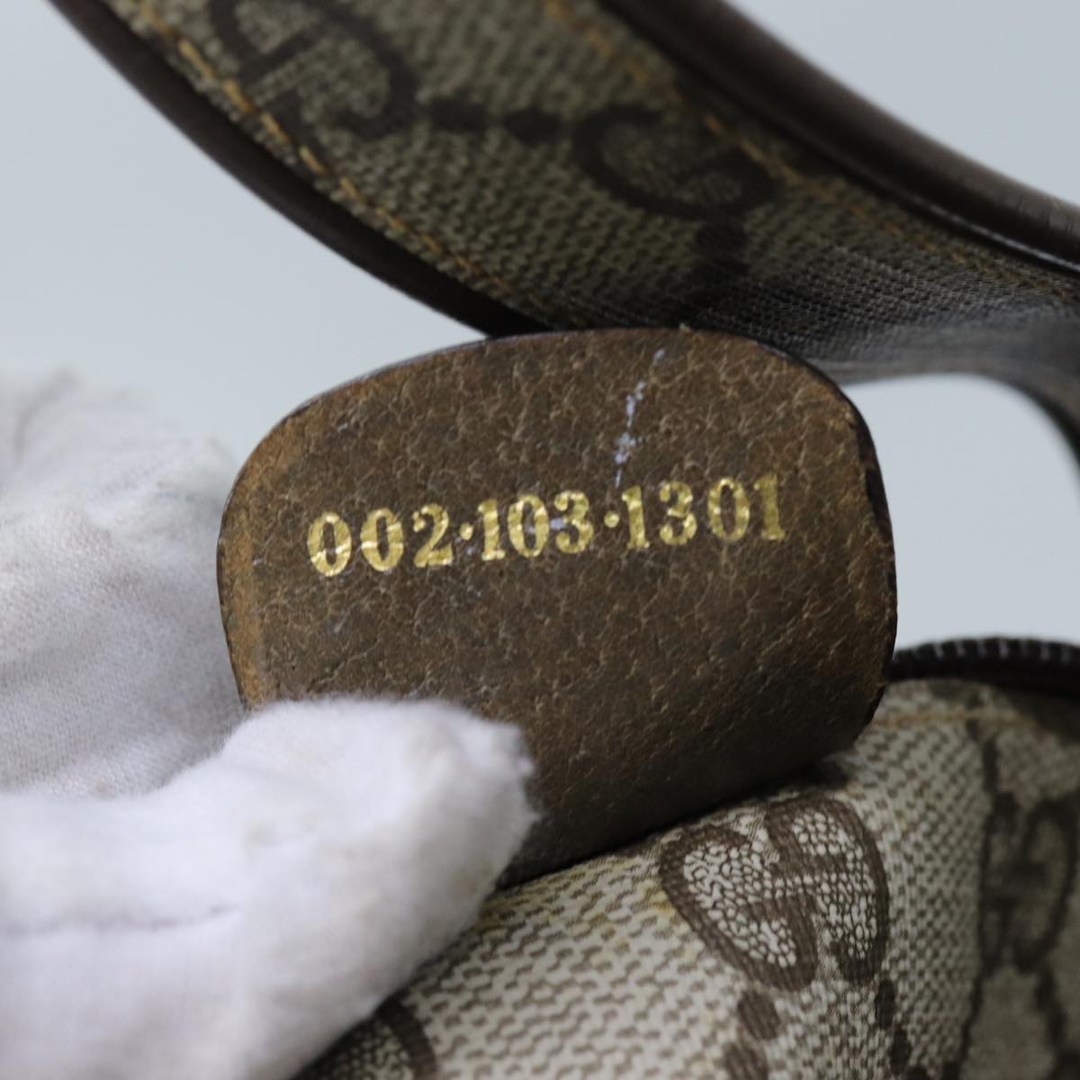 GUCCI GG Canvas Tote Bag PVC Beige 72633