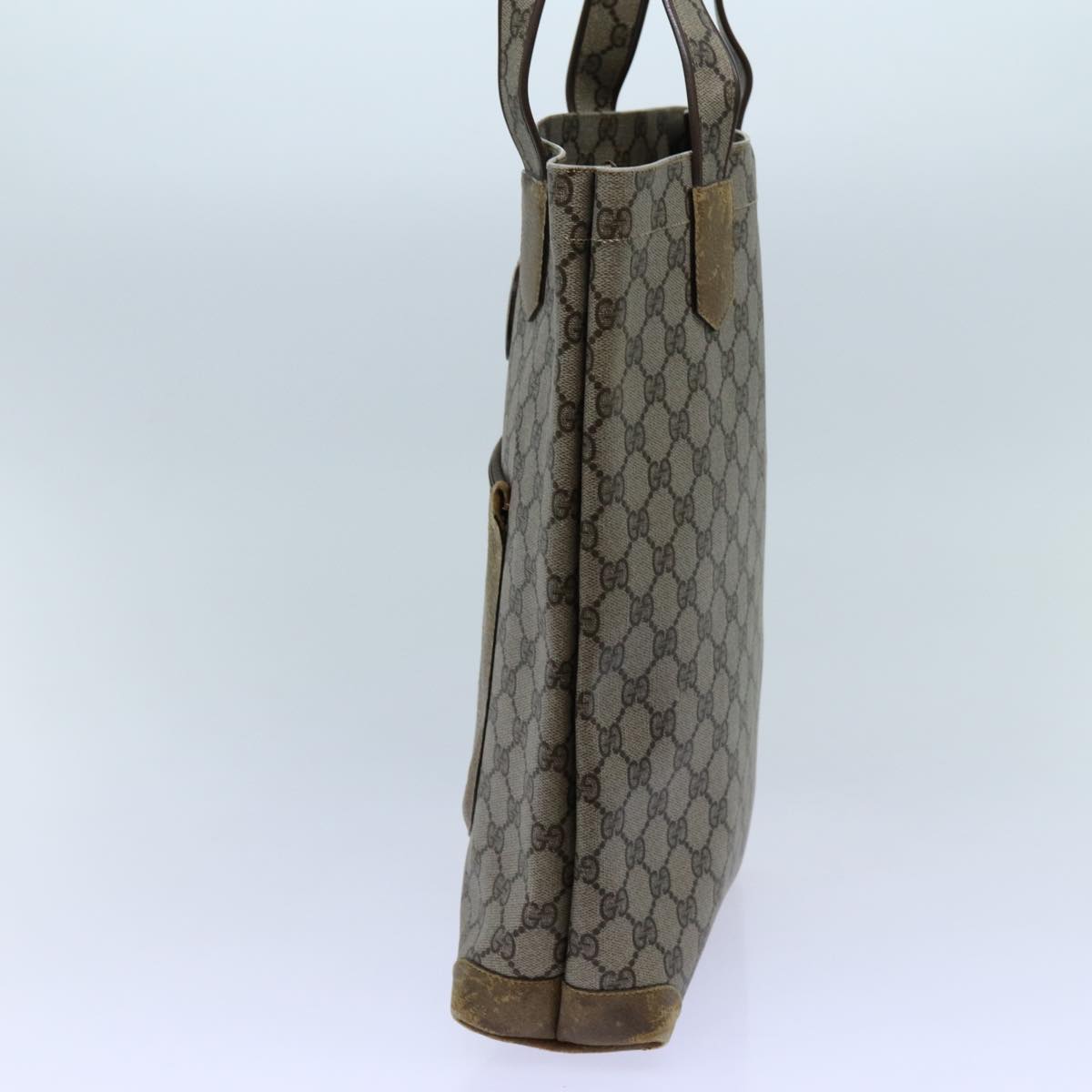 GUCCI GG Canvas Tote Bag PVC Beige 72633