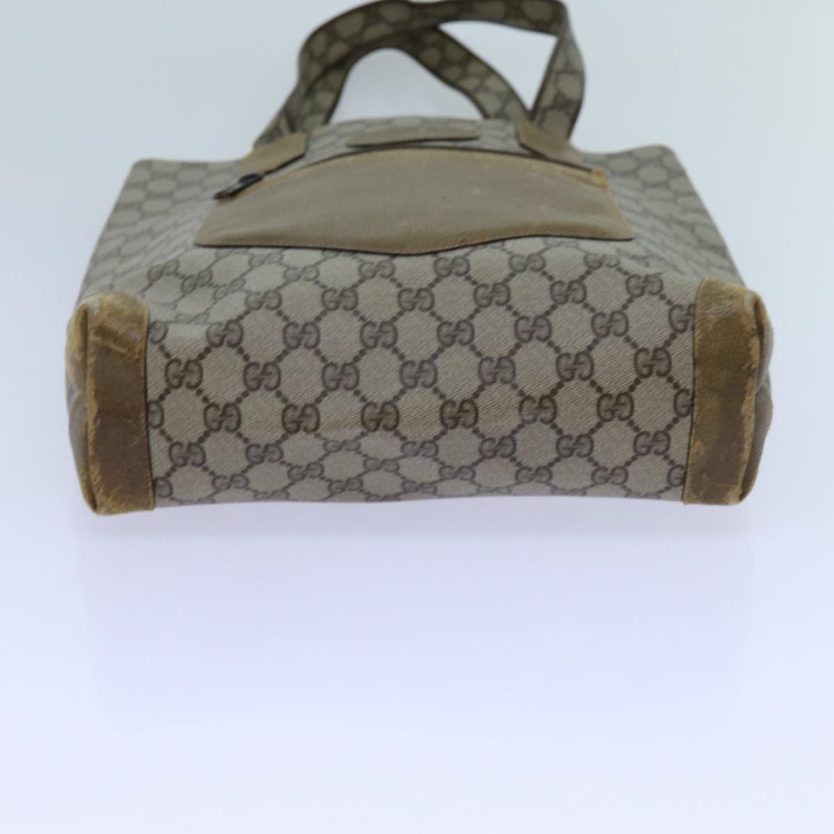 GUCCI GG Canvas Tote Bag PVC Beige 72633