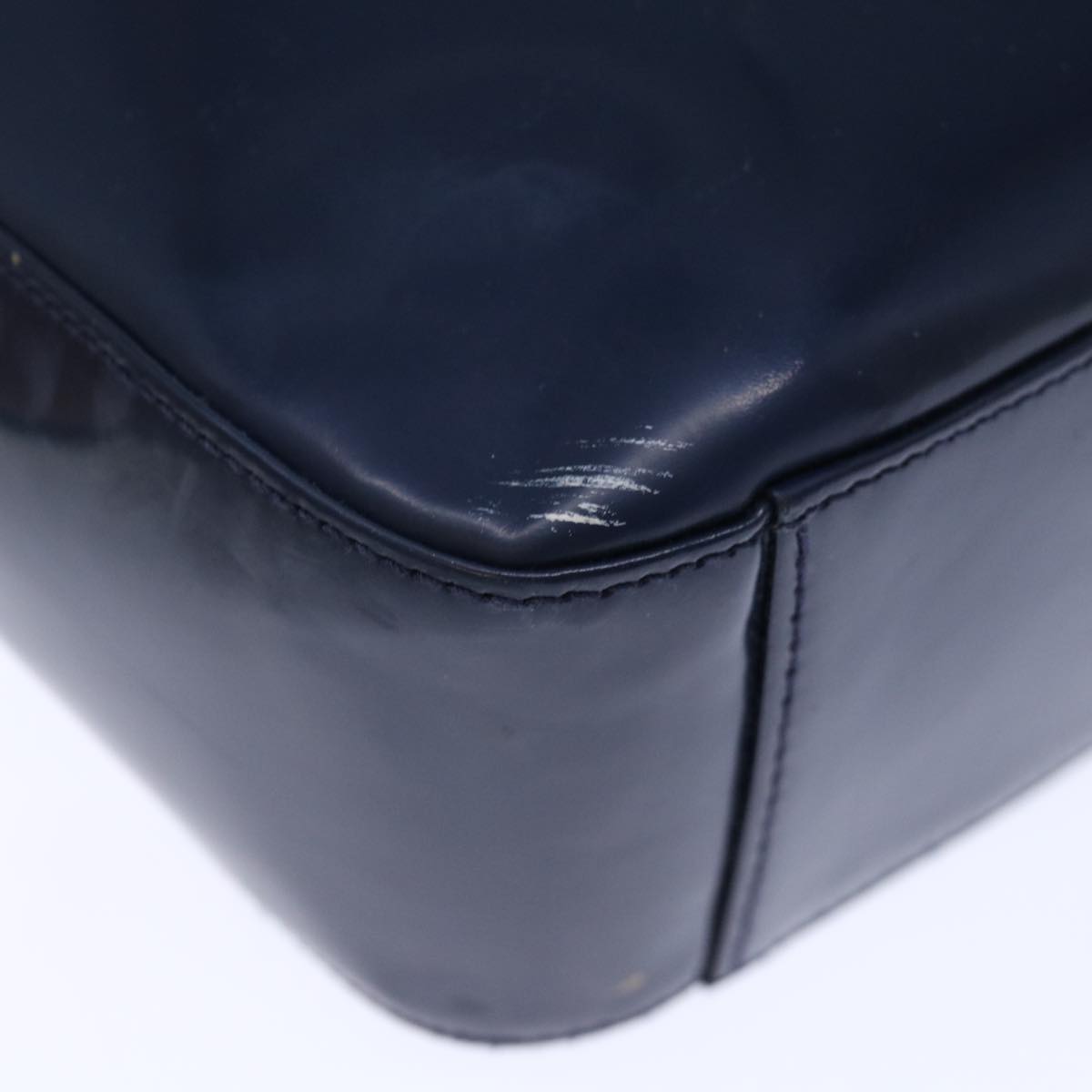 GUCCI Interlocking Shoulder Bag Enamel Navy 72657