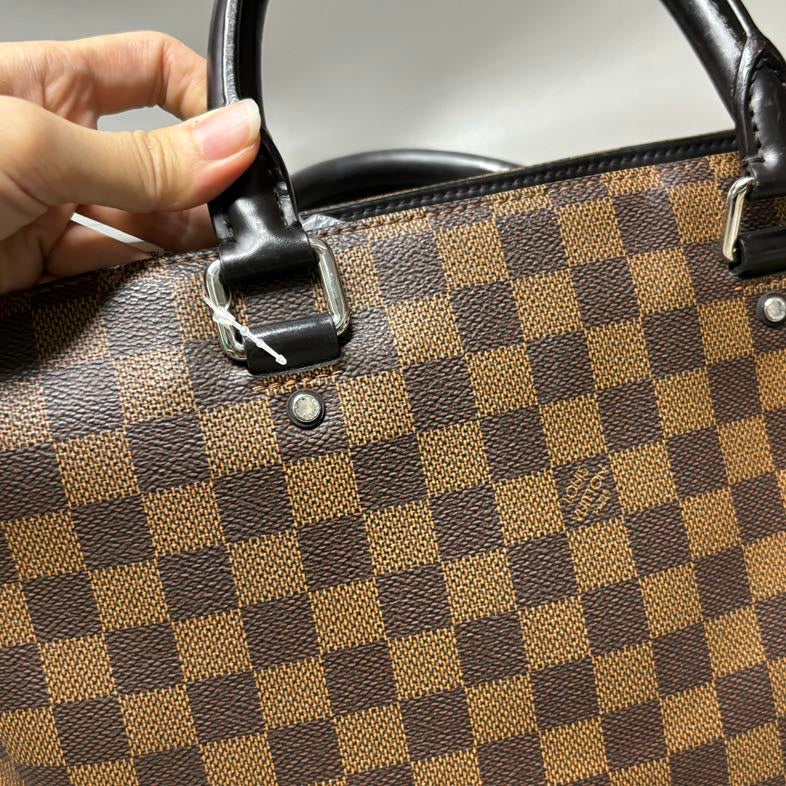 Louis Vuitton Damier Ebene Two-Way Tote Bag Large Brown