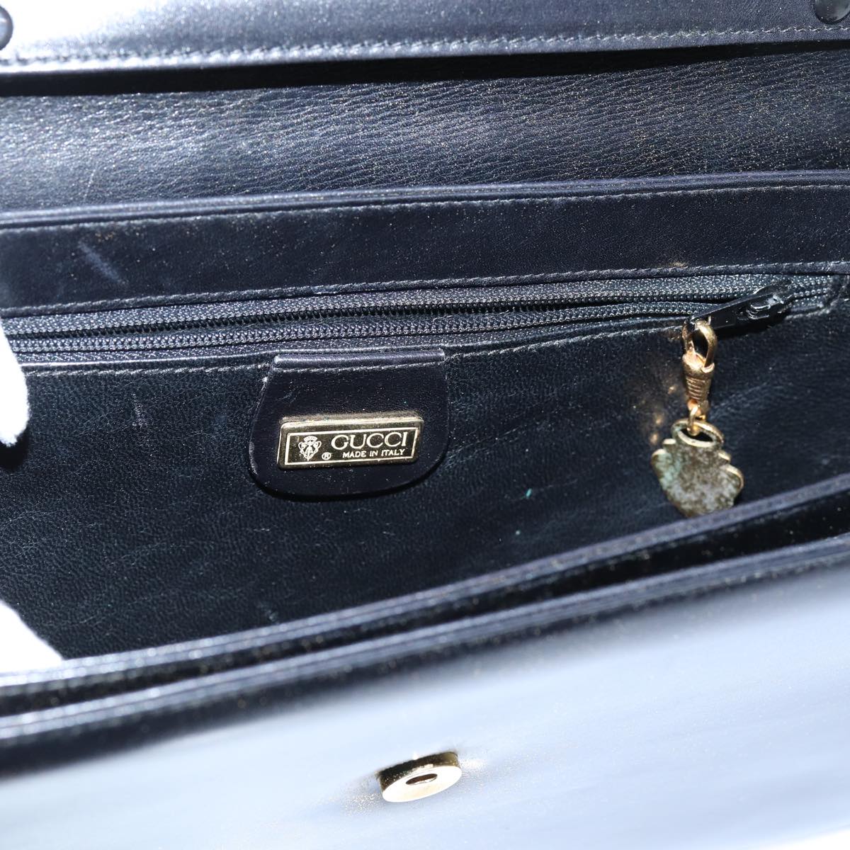 GUCCI Shoulder Bag Leather Black 72713