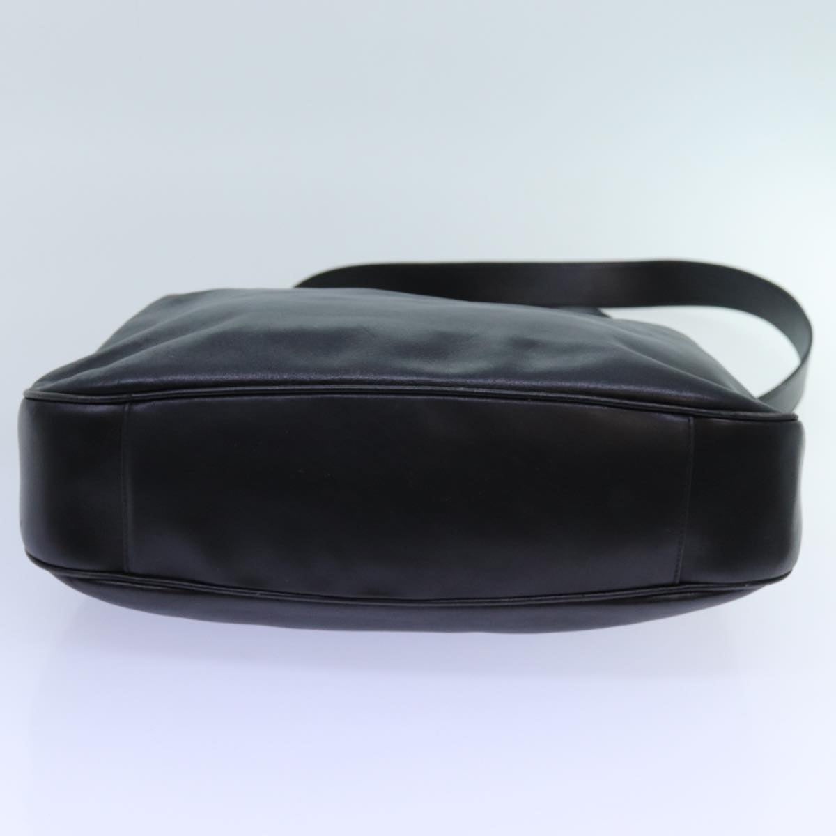 GUCCI Bamboo Hand Bag Leather 2way Black 001 1638 72735