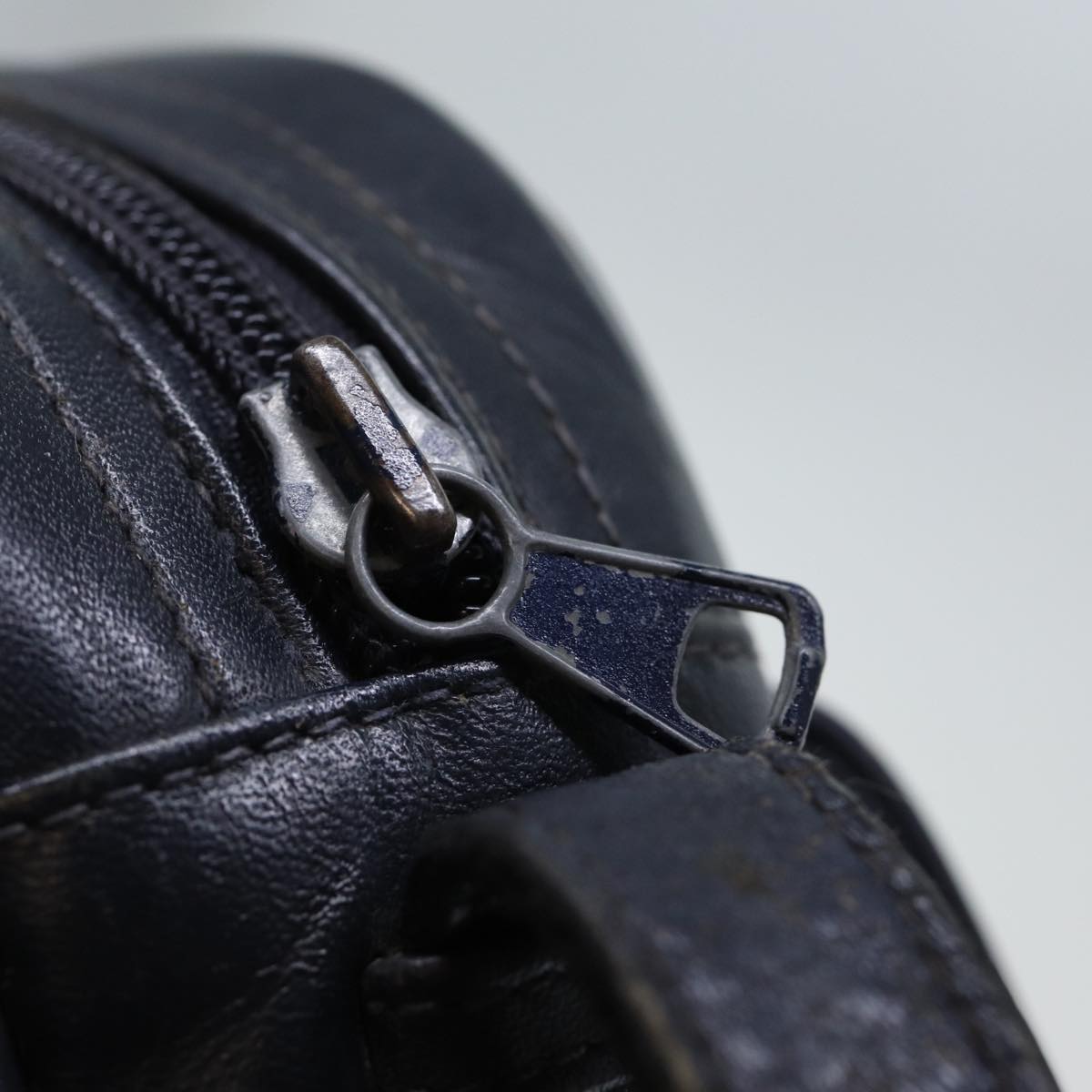 GUCCI GG Canvas Shoulder Bag PVC Navy 72758