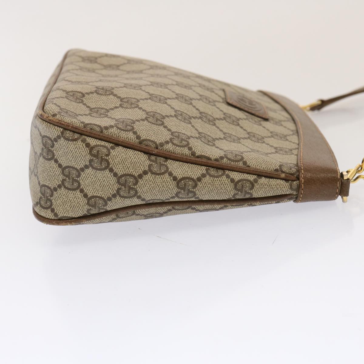GUCCI GG Canvas Shoulder Bag PVC Beige 72759