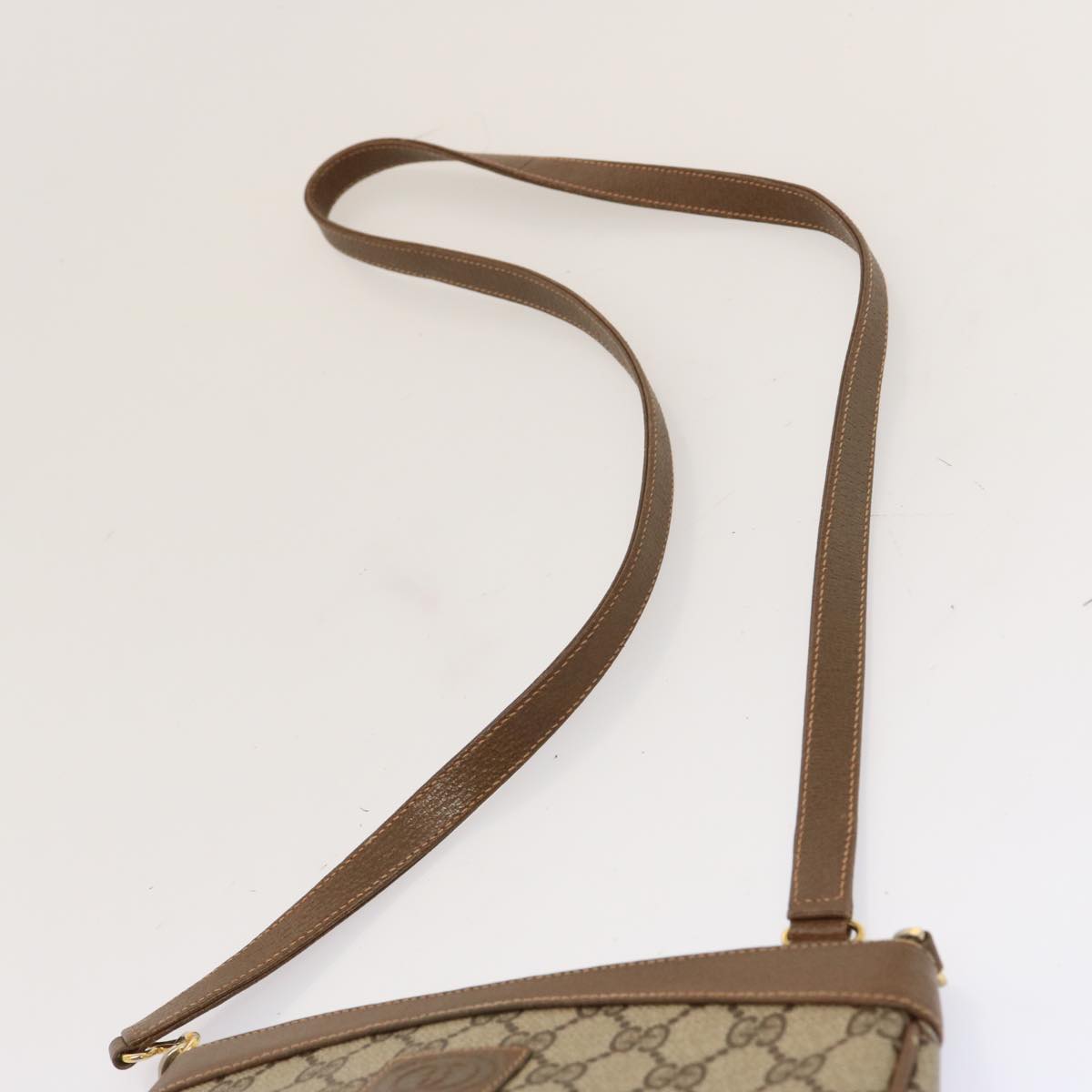 GUCCI GG Canvas Shoulder Bag PVC Beige 72759
