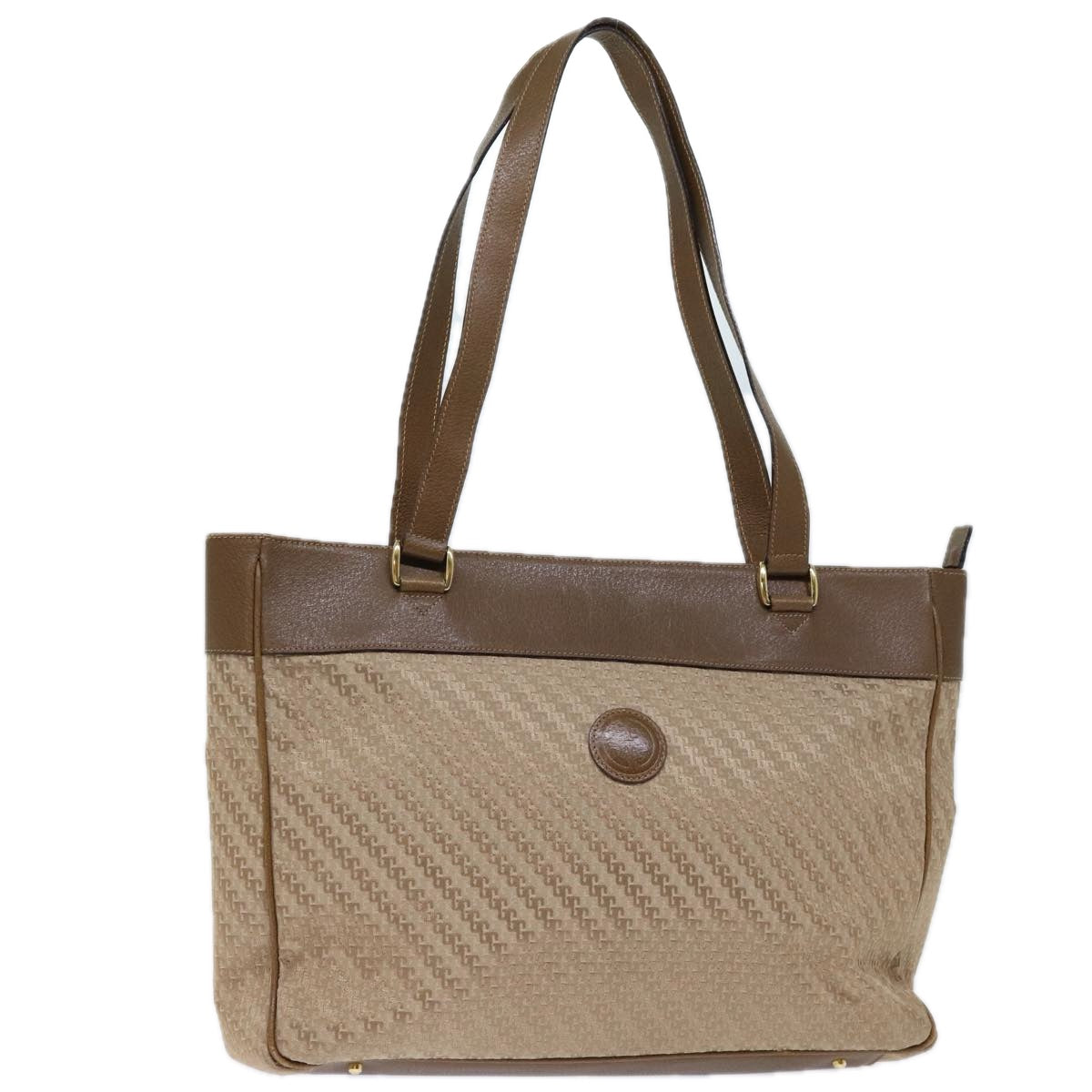 GUCCI Tote Bag Canvas Beige Brown 72800