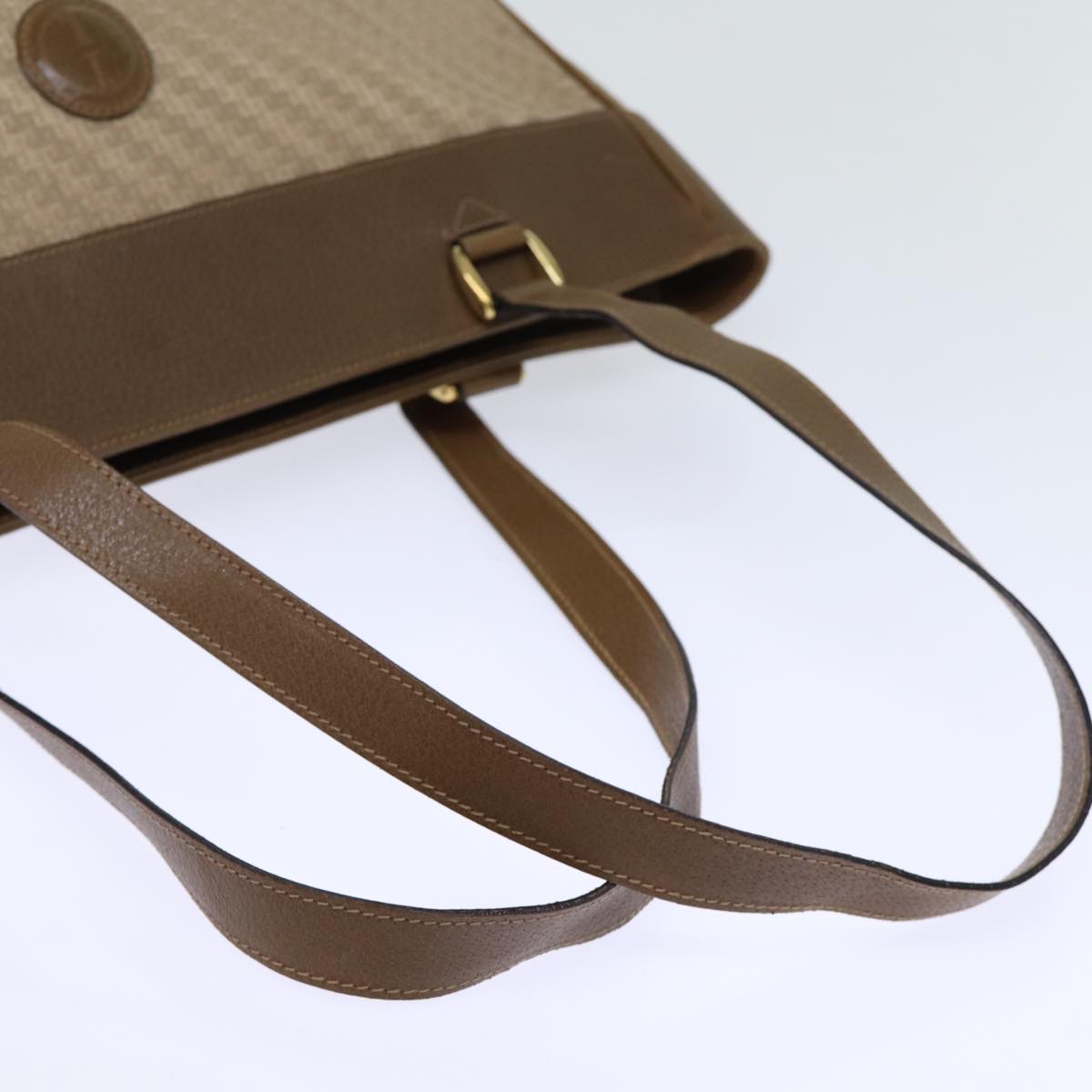 GUCCI Tote Bag Canvas Beige Brown 72800