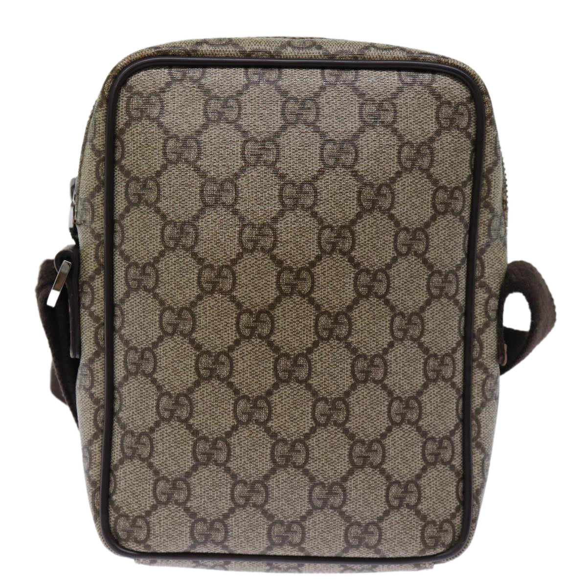 GUCCI GG Canvas Shoulder Bag PVC Beige 72811