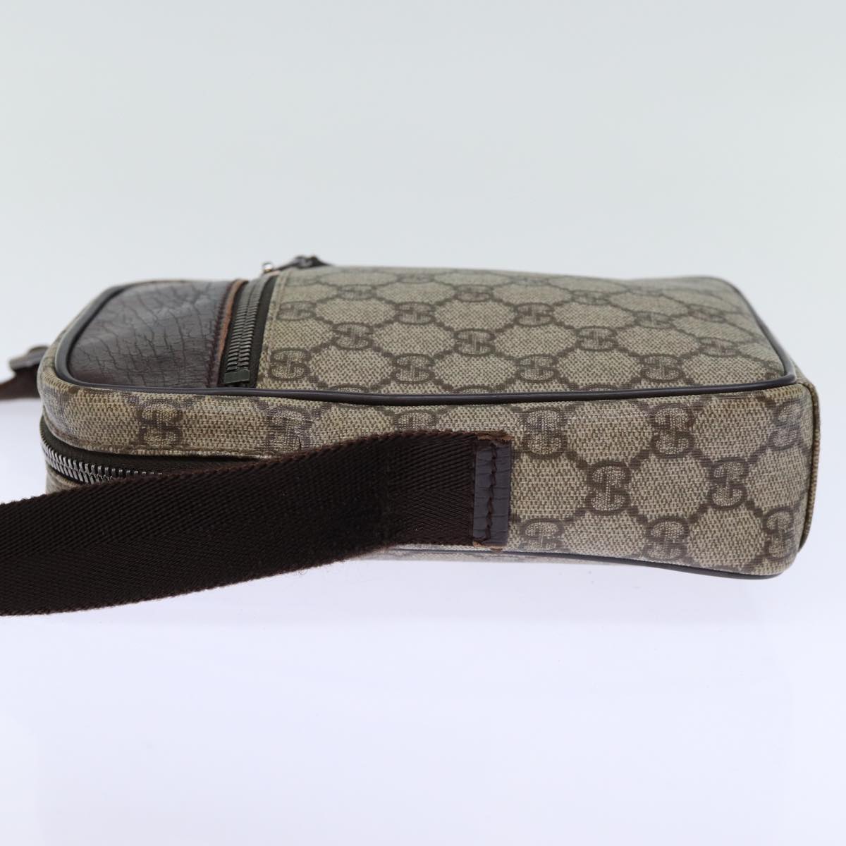 GUCCI GG Canvas Shoulder Bag PVC Beige 72811