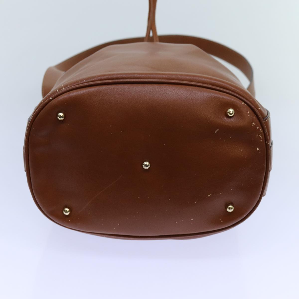 GUCCI Bamboo Hand Bag Leather 2way Brown 001 2865 1657 72828