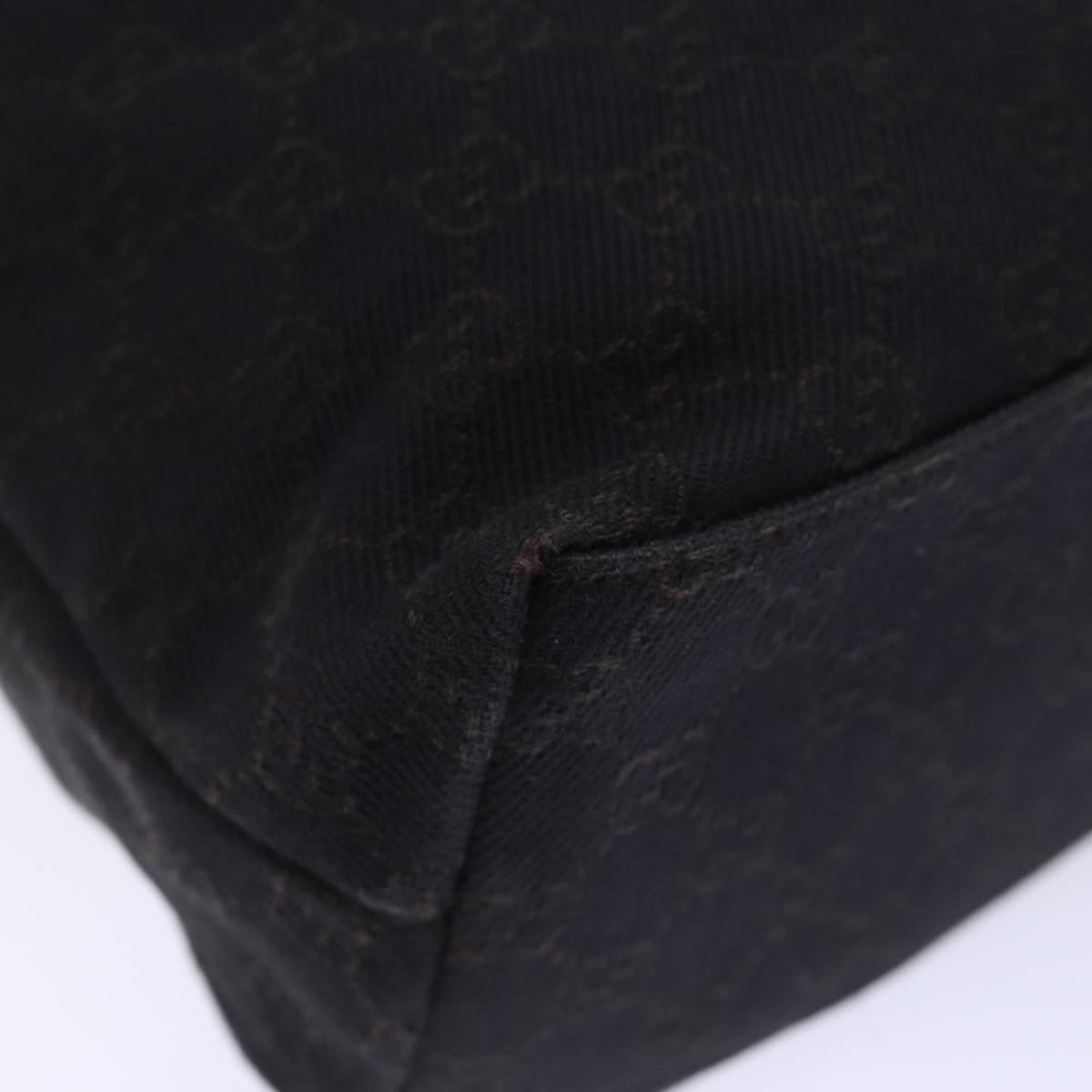 GUCCI GG Canvas Shoulder Bag Outlet Black 105649 72837
